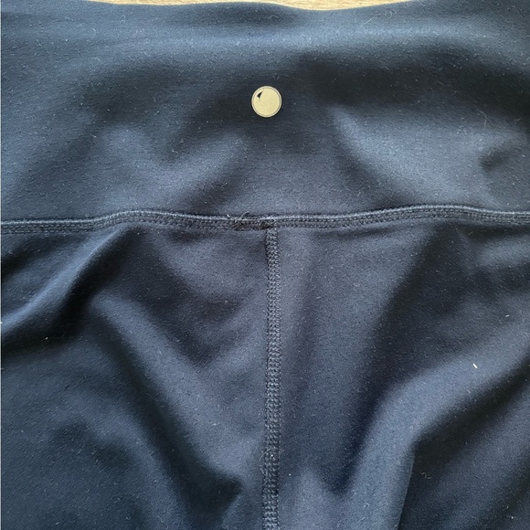 YOGALICIOUS Navy Blue High Rise Crop Leggings size S - Picture 3 of 5